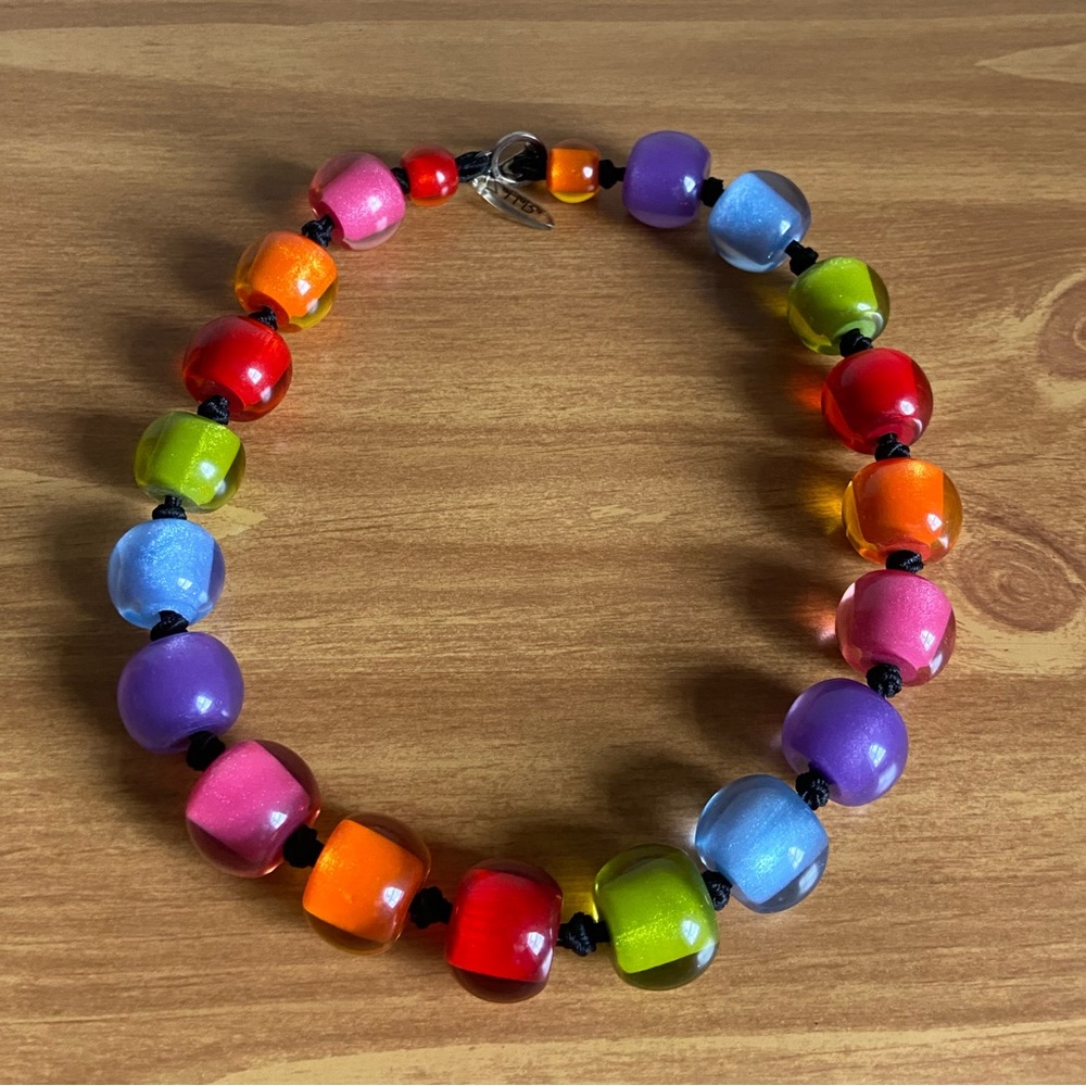 Rainbow beaded necklace from Zahara